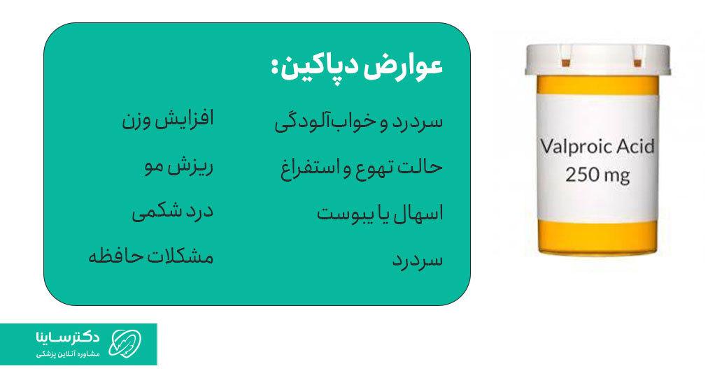 عوارض دپاکین (رهاکین)