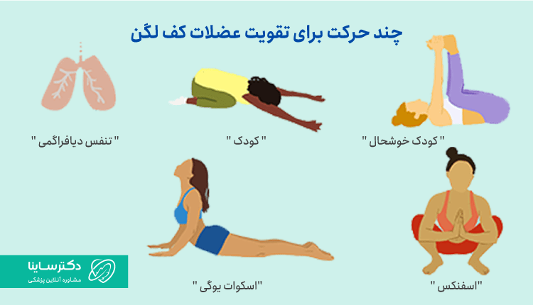 حرکاتی برای تقویت عضلات کف لگن