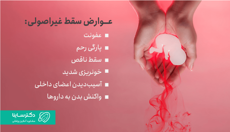 عوارض سقط غیر اصولی