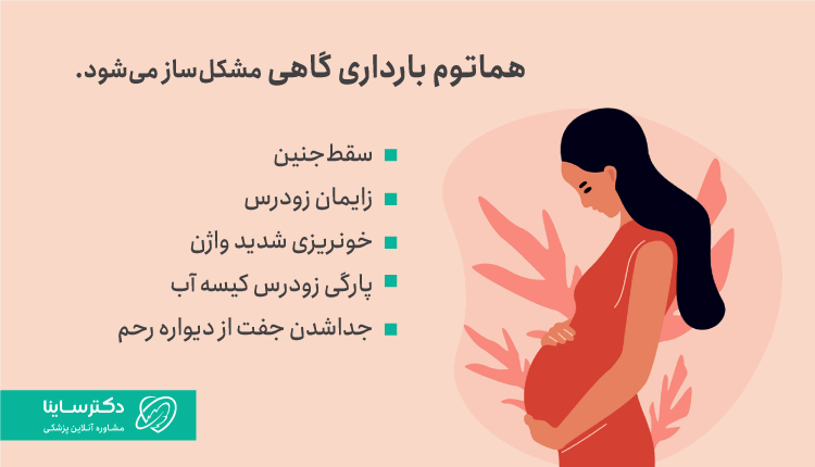 عوارض هماتوم در بارداری