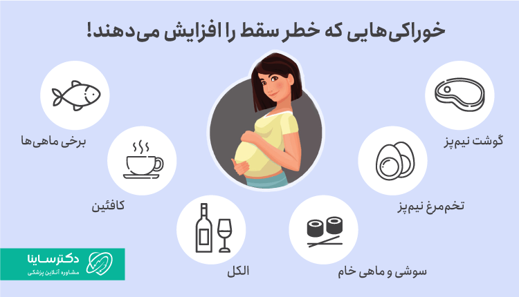 خوراکیهایی که خطر سقط جنین را افزایش میدهد