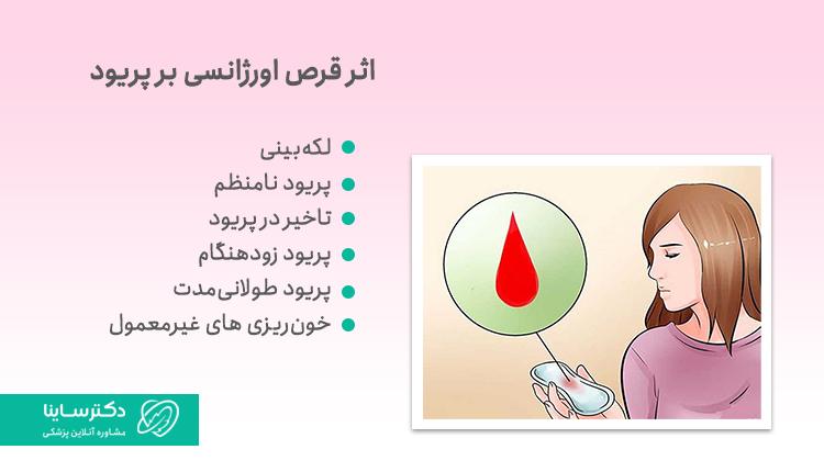 اثر قرص اورژانسی بر پریود