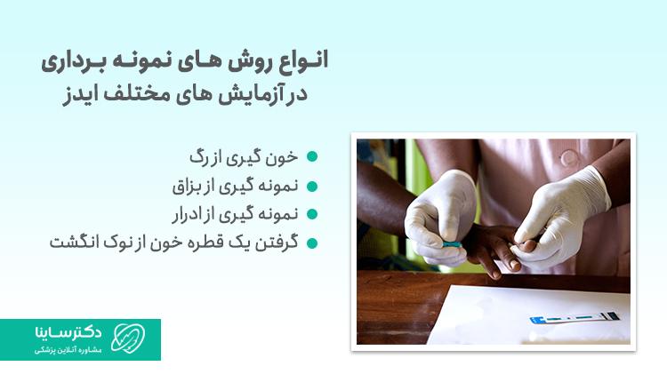 انواع روشهای نمونه برداری در آزمایشهای ایدز