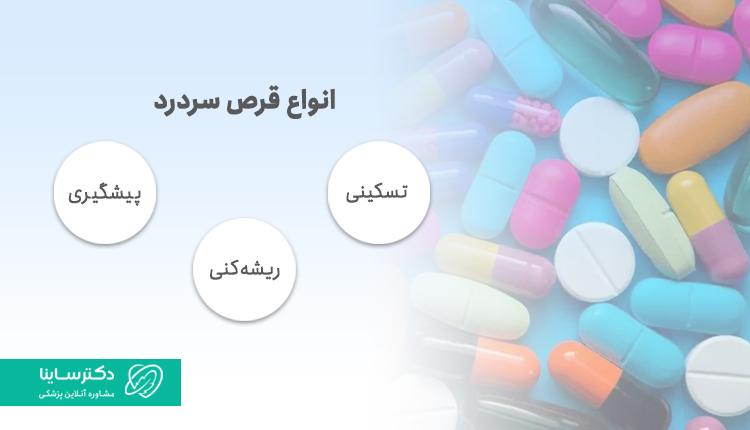 انواع قرص سردرد