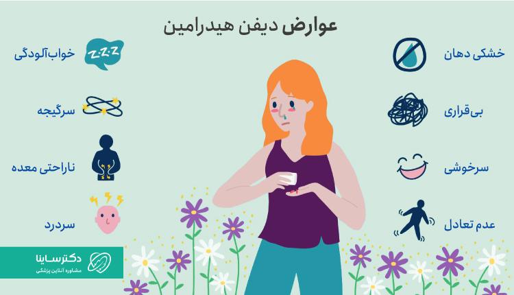 عوارض دیفن هیدرامین