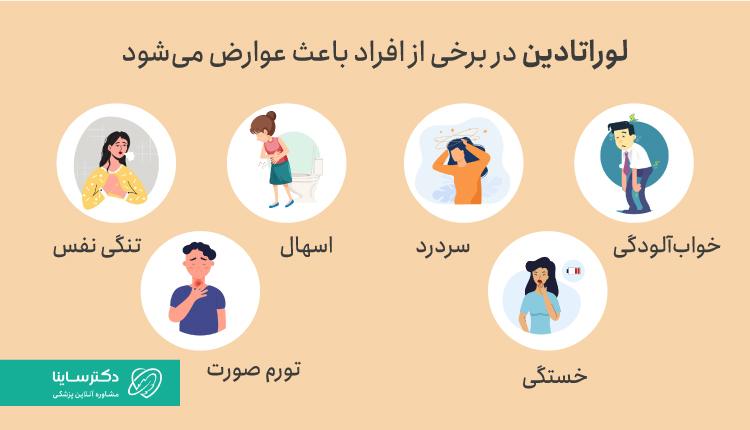 عوارض قرص لوراتادین