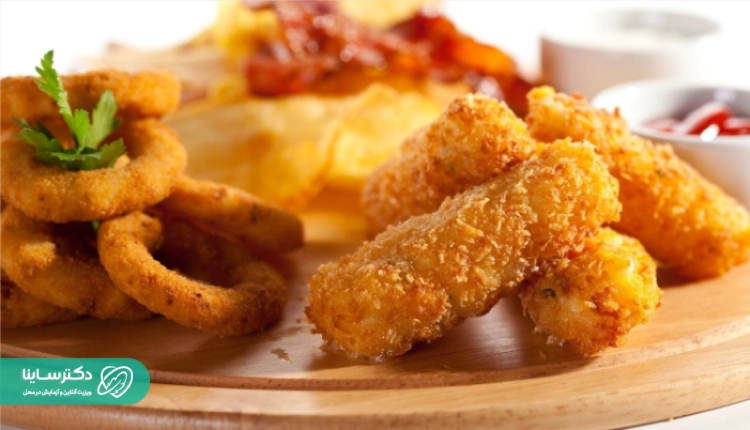 غذاهای سرخ کردنی برای تنبلی تخمدان مناسب نیست.