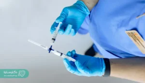 A healthcare professional preparing a syringe for a blood collection procedure, commonly performed during an MCH test