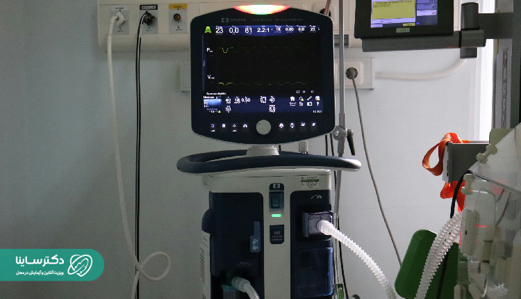 A close-up view of a digital vital sign monitoring system in a clinical setting — Abdominal pelvic ultrasound monitoring environment.