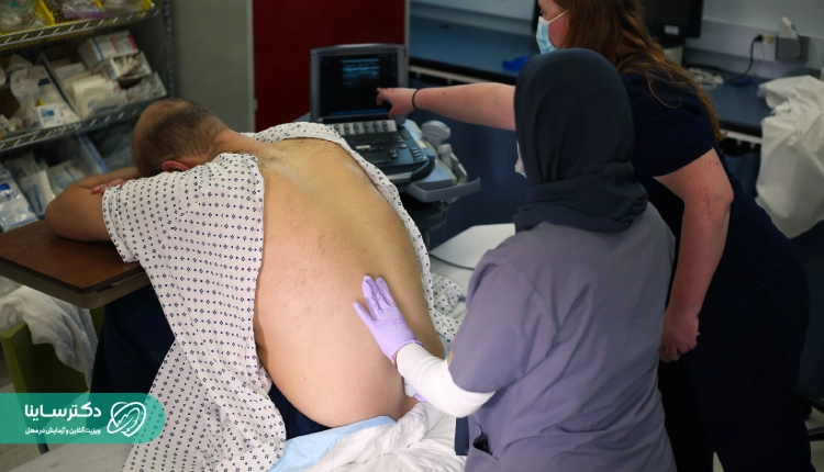 آزمایش مایع نخاعی-حین انجام آزمایش مایع نخاعی