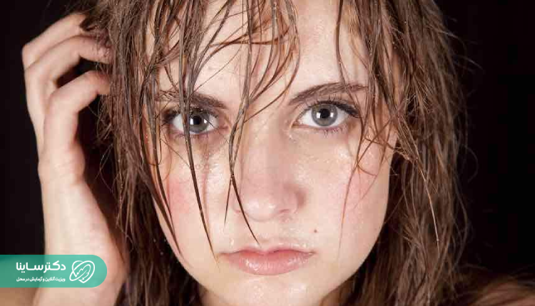علت تعریق بیش از حد سر و صورت