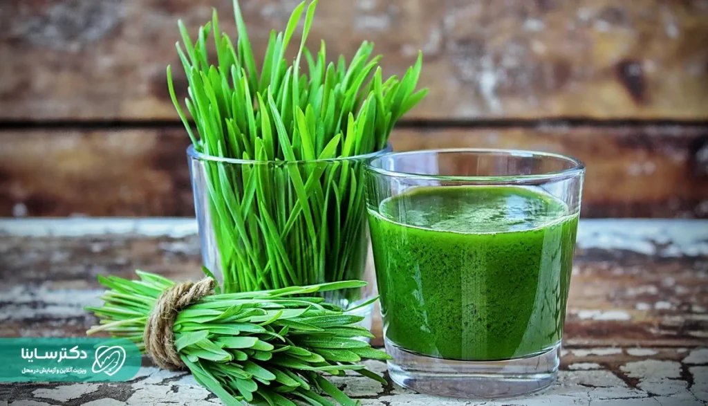 آب علف گندم